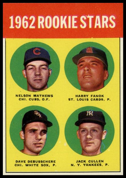 54 1962 Rookie Stars
